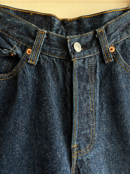 Vintage 1980’s Dark-Wash Levi’s 501 Denim Jeans