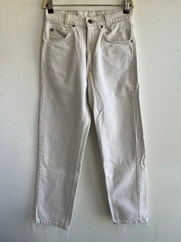 Vintage 1980's Levis 560 White Denim Jeans