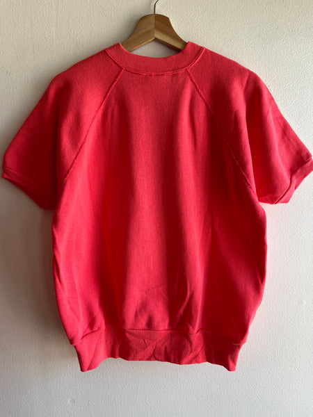 Vintage 1980’s Pink Short-Sleeved Sweatshirt