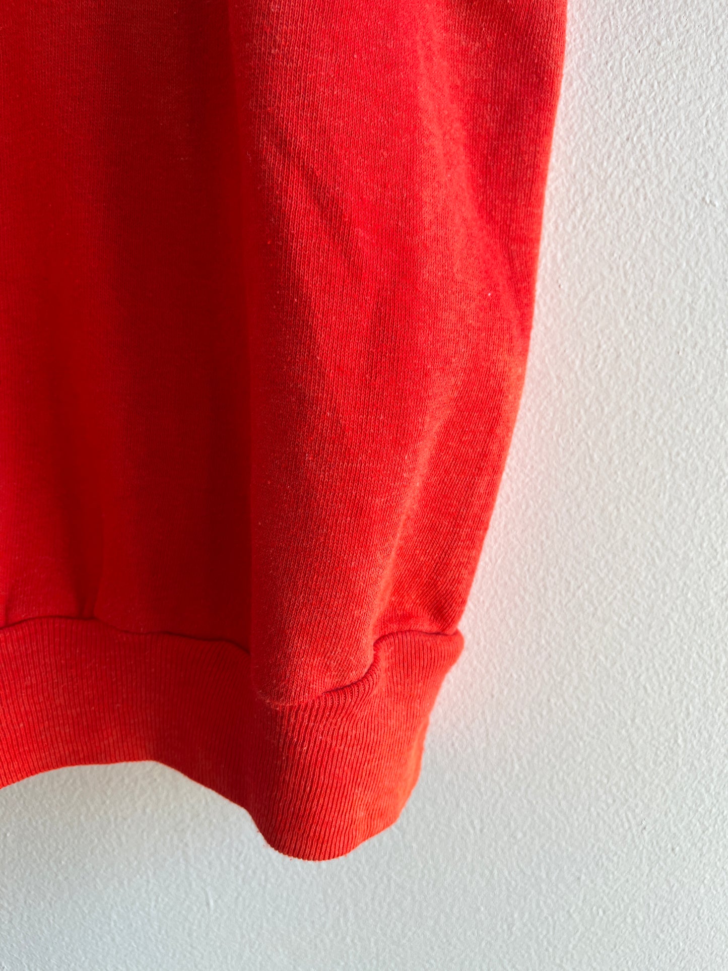 Vintage 1970’s Sunfaded Red Short-Sleeved Sweatshirt