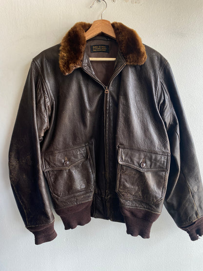 Vintage 1950’s USN G-1 Leather Flight Jacket
