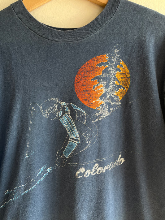 Vintage 1970’s Colorado Skiing T-Shirt - La Lovely Vintage 