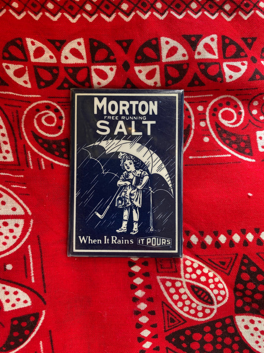 Vintage Morton Salt Promotional Pocket Mirror