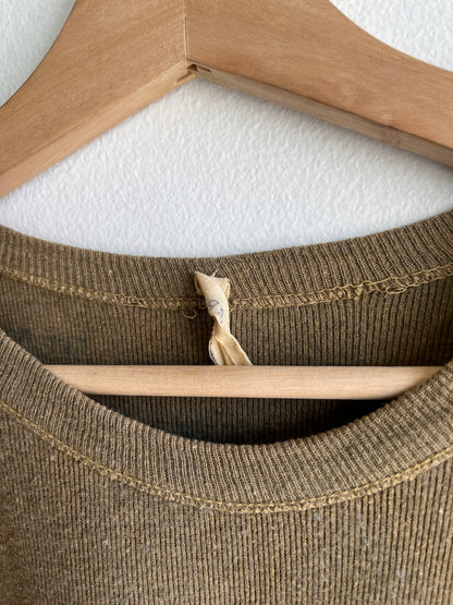 Vintage 1950’s Military Issue Olive Thermal Shirt