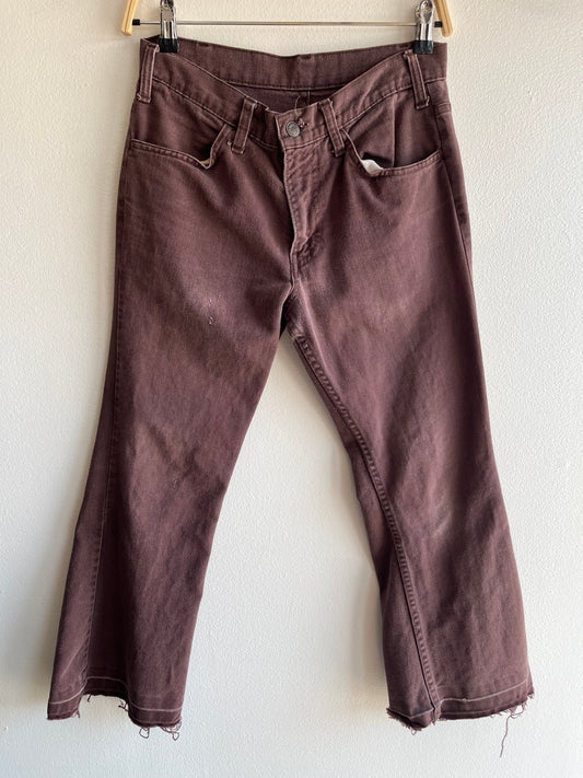 Vintage 1970’s Levi’s Brown Twill Bell Bottom Pants