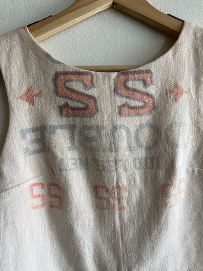 Trash Textiles - Handmade Antique Feedsack Blouse/Shirt