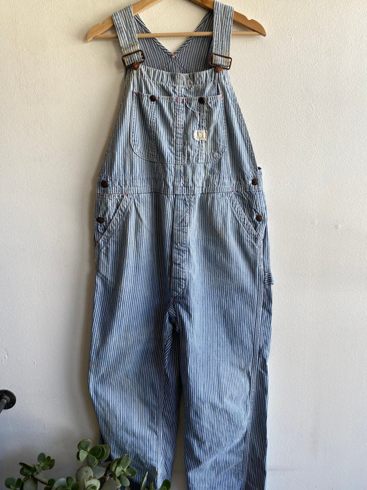 Vintage 1960/70’s Big Mac Liberty Stripe Denim Overalls - La Lovely Vintage 