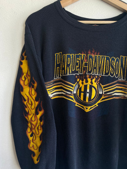 Vintage 1990’s Harley Davidson Long Sleeve Thermal Shirt
