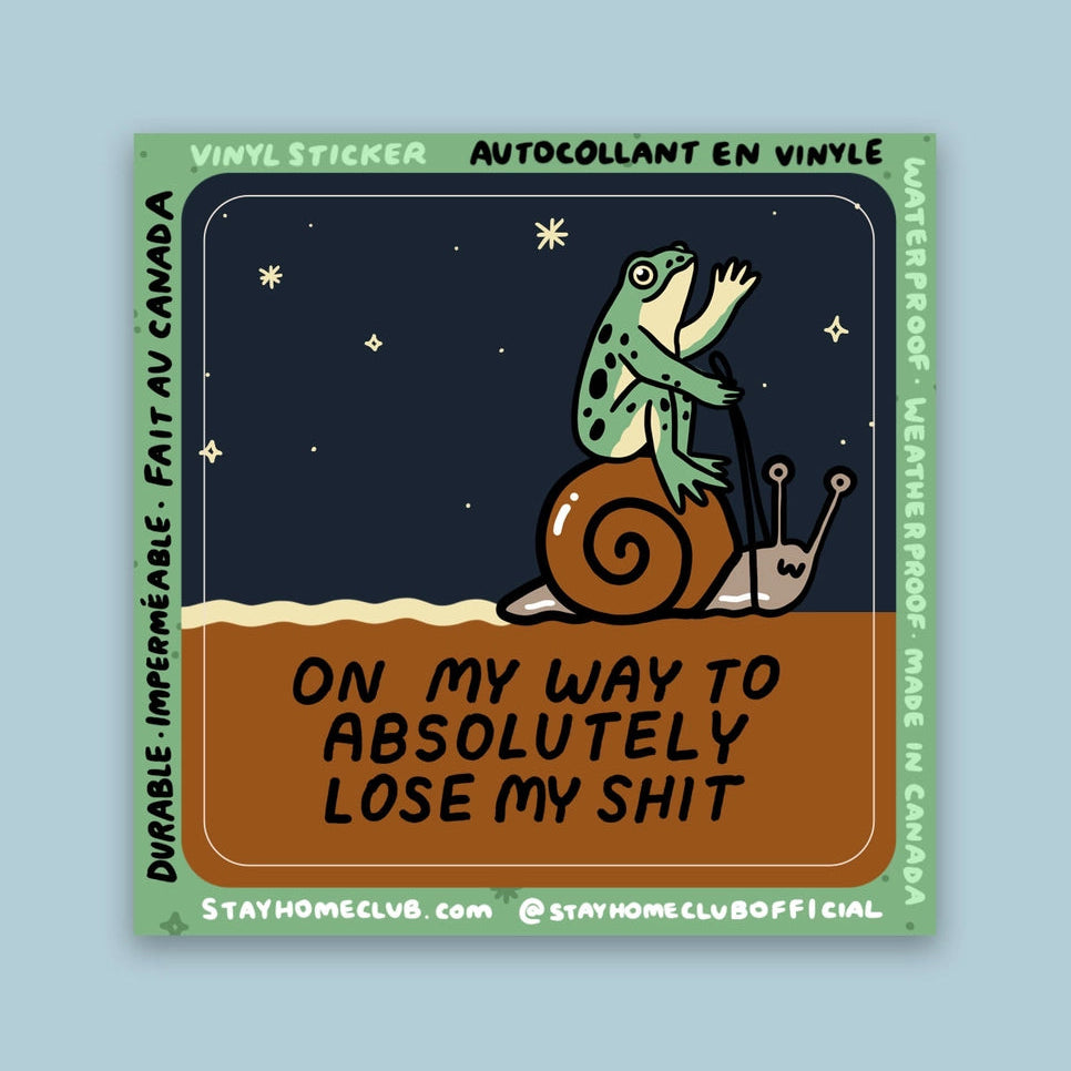 Stay Home Club - Sticker - La Lovely Vintage 