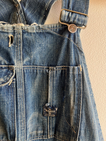 Vintage 1930’s Montgomery Ward “Pioneer” Denim Overalls