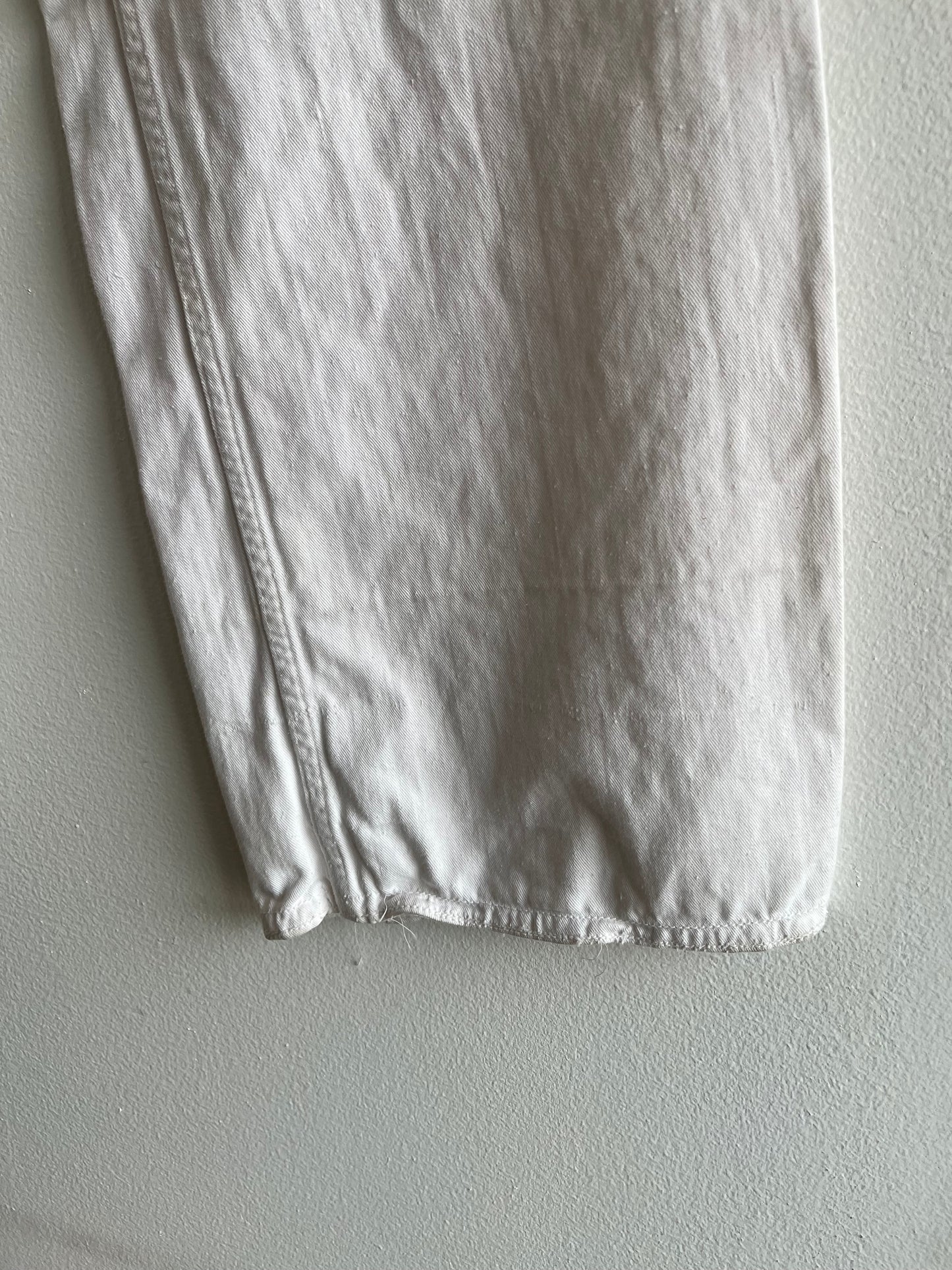 Vintage 1940’s U.S. Navy White Twill Wide Leg Trousers