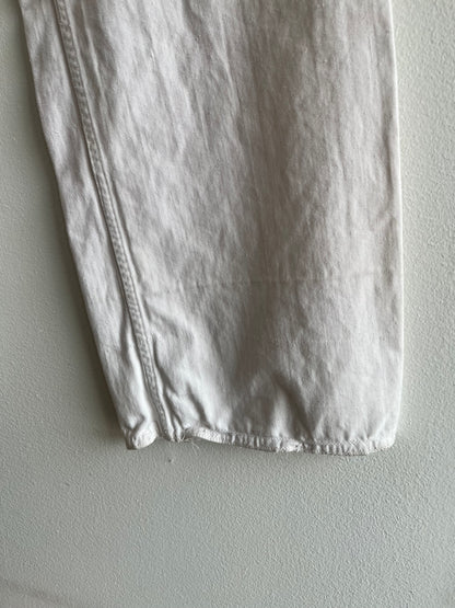 Vintage 1940’s U.S. Navy White Twill Wide Leg Trousers
