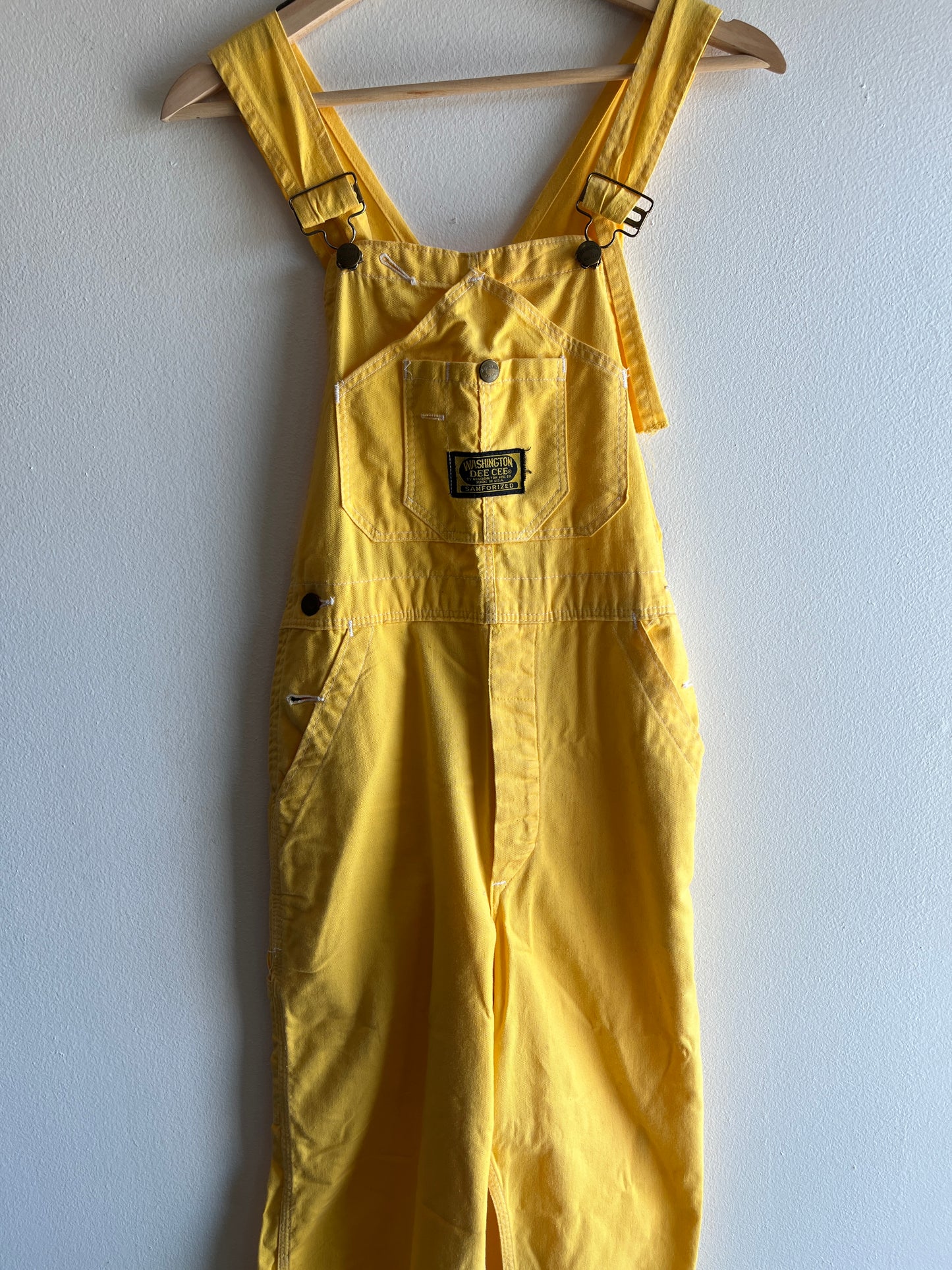 Vintage 1960/70’s Washington Dee Cee Yellow Twill Overalls - La Lovely Vintage 