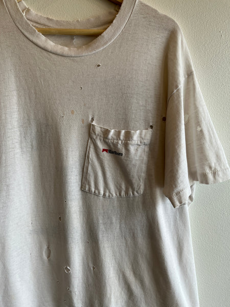Vintage 1990’s Thrashed Marlboro Cowboy Pocket T-Shirt