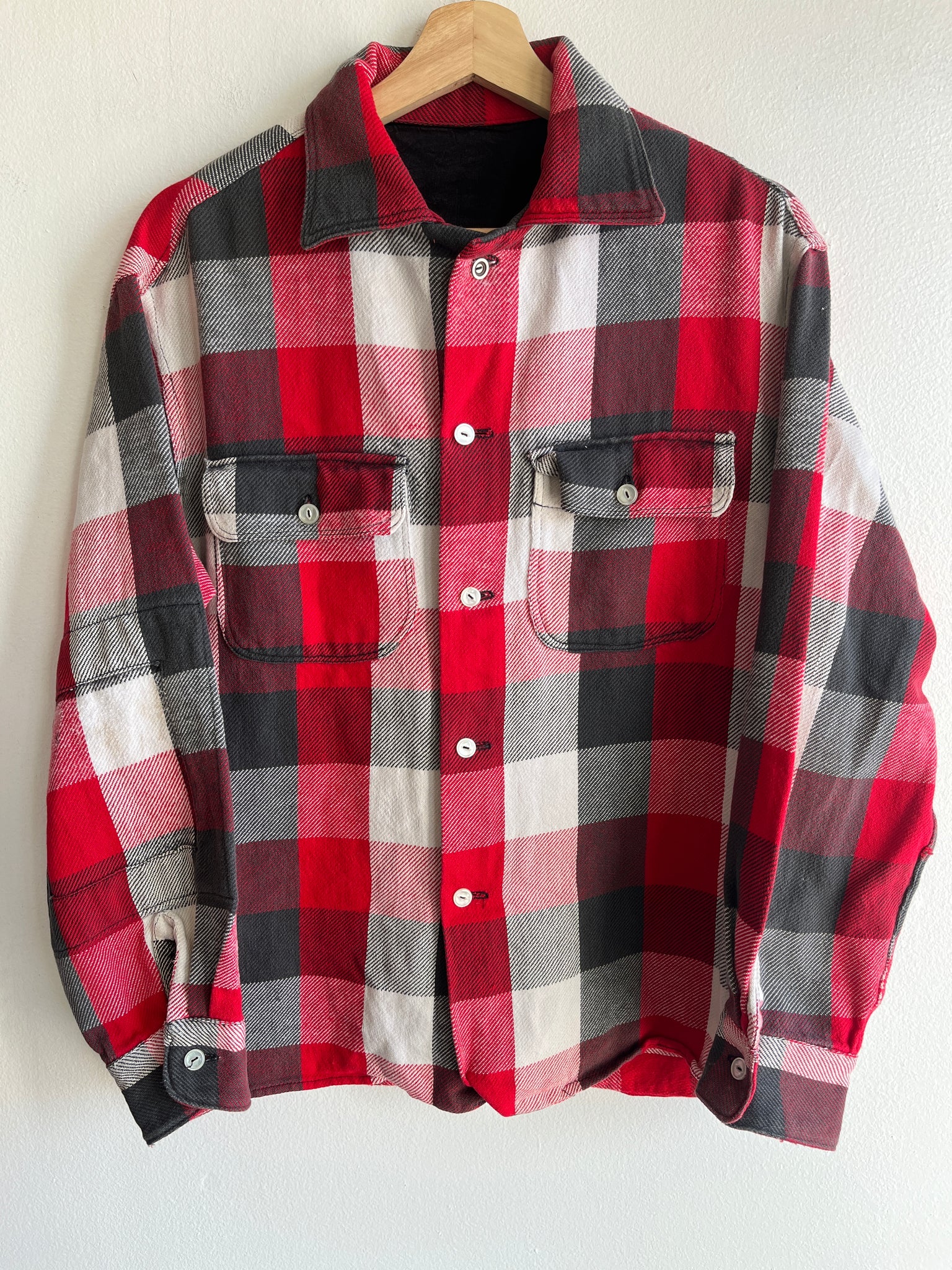 Vintage 1950’s Plaid Cotton Flannel Shirt