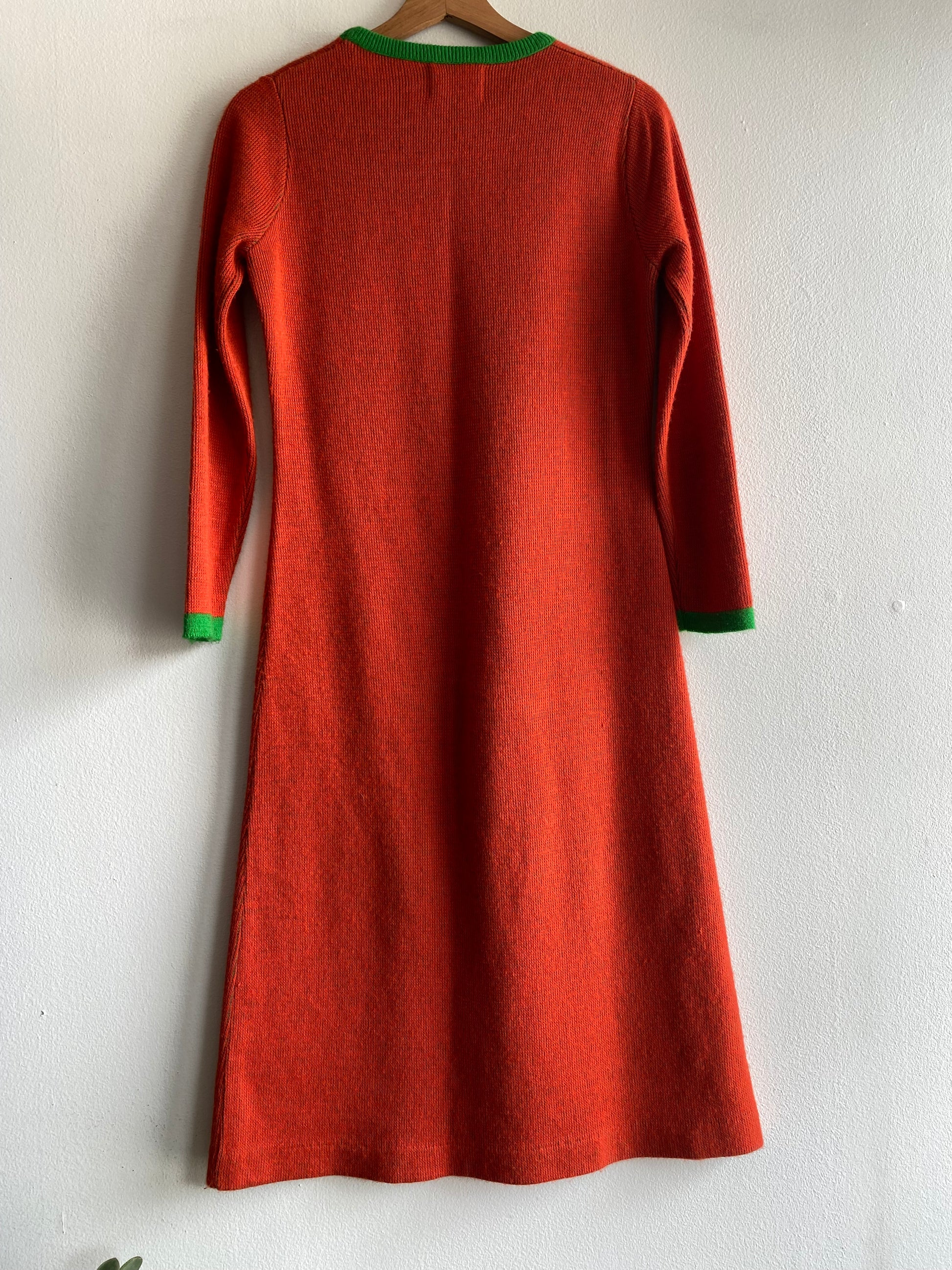 Vintage 60's Orange Fruit Novelty Sweater Dress - La Lovely Vintage 