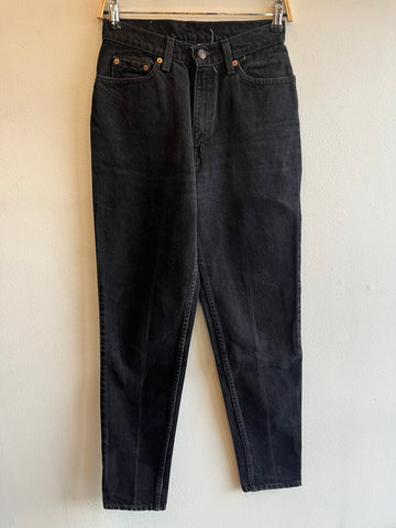 Vintage 1980's Levi’s 512 Black Denim Jeans