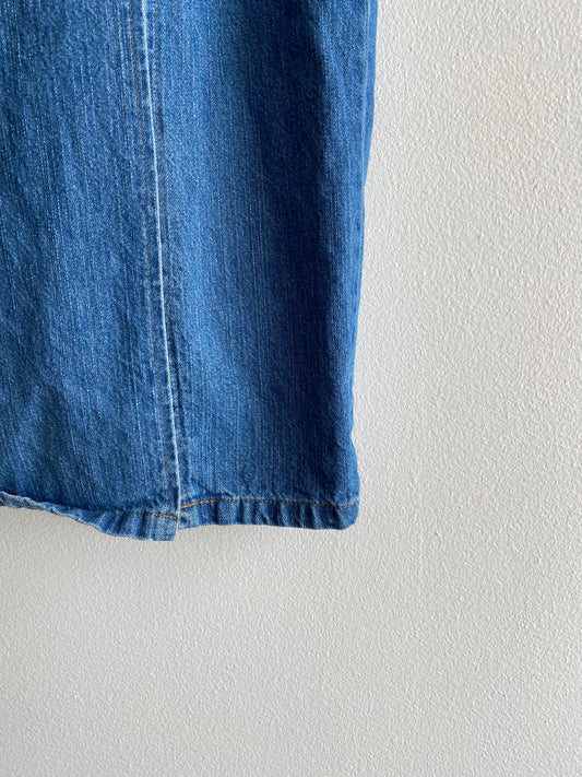 Vintage 1980’s Denim Midi Skirt - La Lovely Vintage 