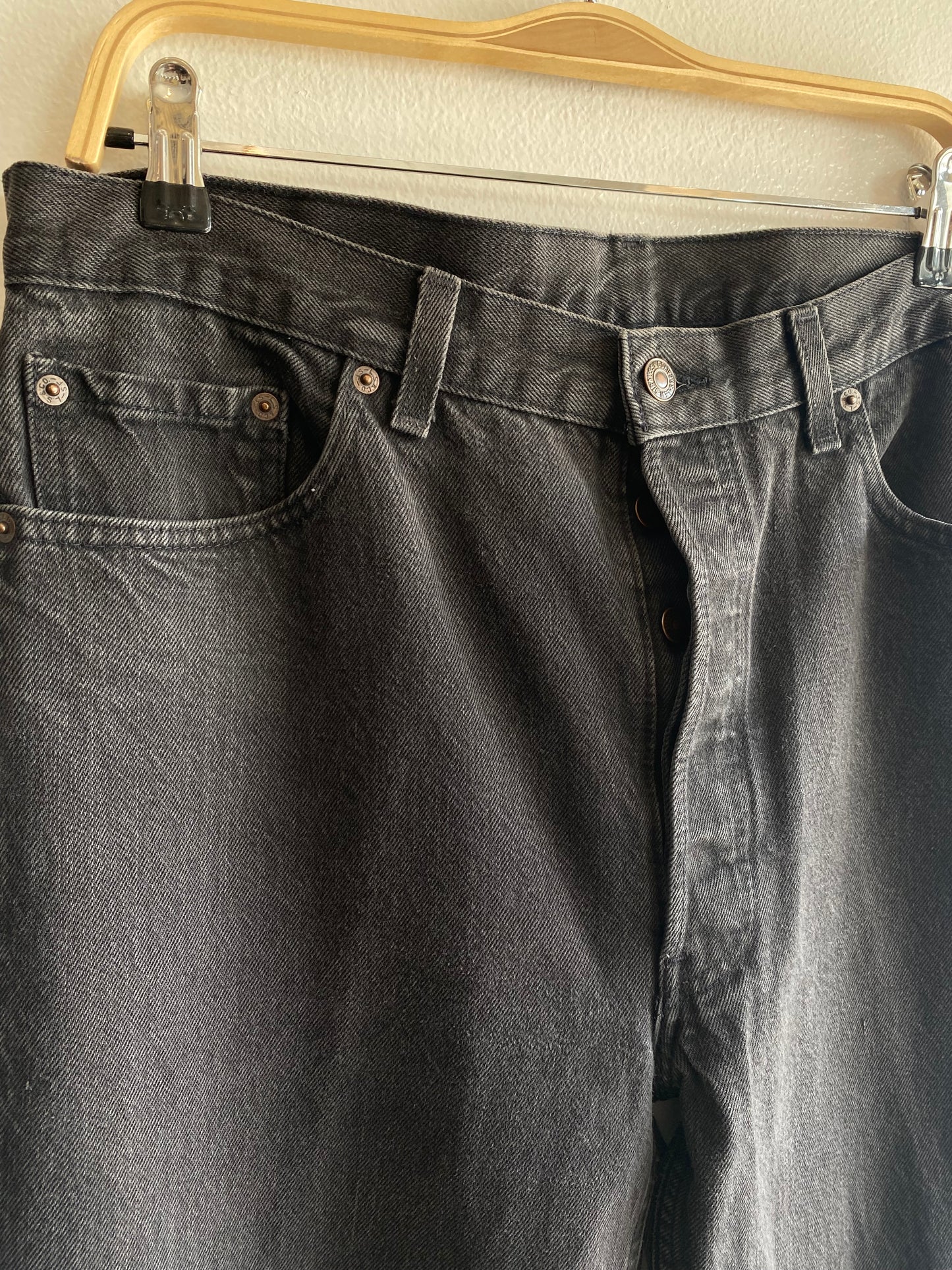 Vintage 1990’s Black Levi’s 501 Denim Jeans