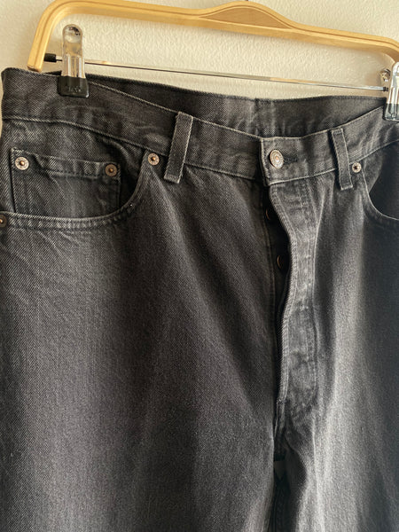 Vintage 1990’s Black Levi’s 501 Denim Jeans