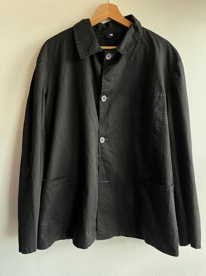 Vintage 1970’s French Black Chore Coat - La Lovely Vintage 