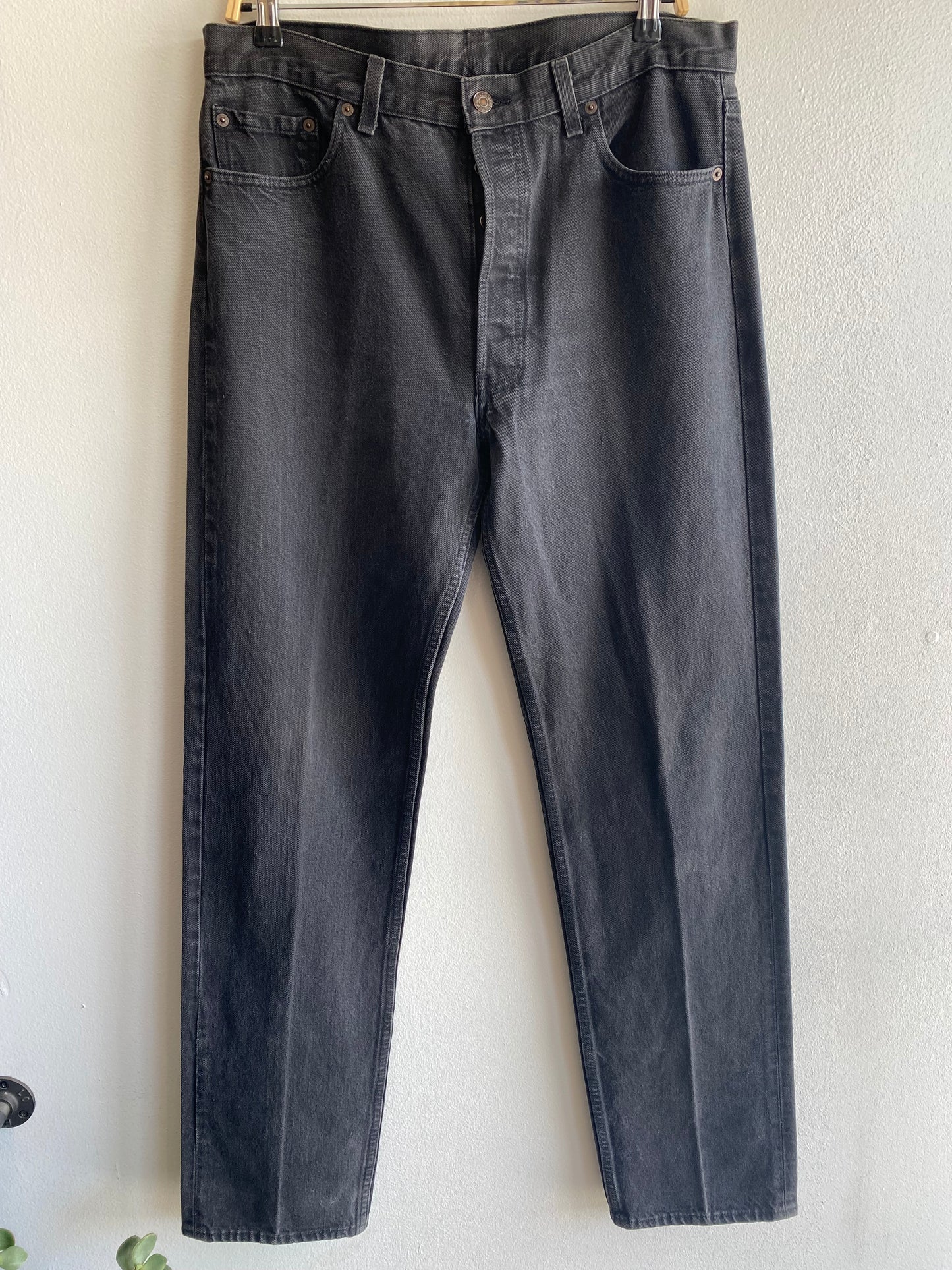 Vintage 1990’s Black Levi’s 501 Denim Jeans