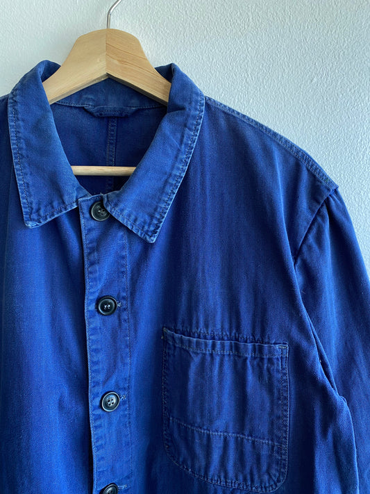 Vintage 1960’s Herringbone Twill French Chore Coat - La Lovely Vintage 