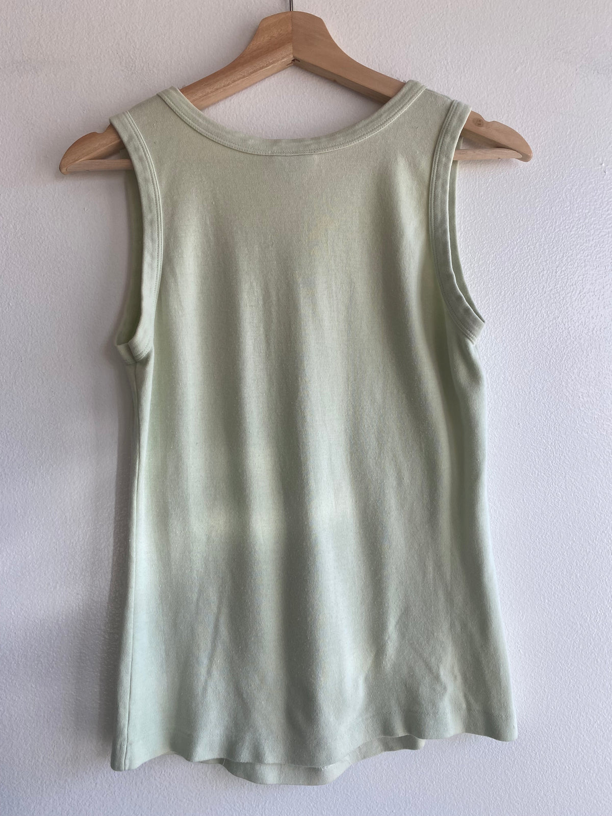 Vintage 1970’s Floral Print Tank Top in Green