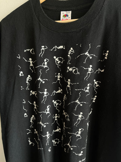 Vintage 1987 Dancing Skeletons T-Shirt