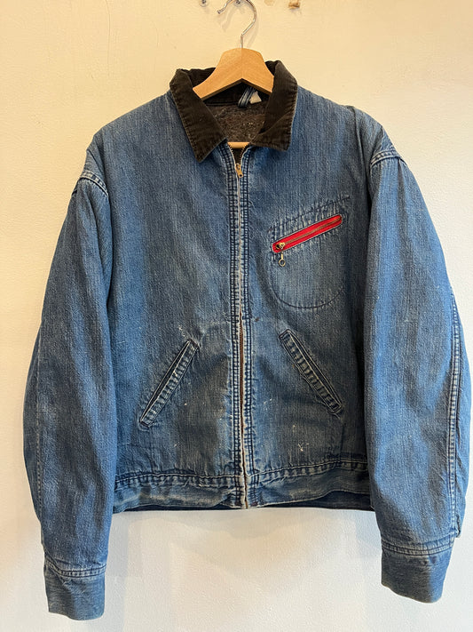 Vintage 1950’s Blanket Lined Denim Work Jacket - La Lovely Vintage 