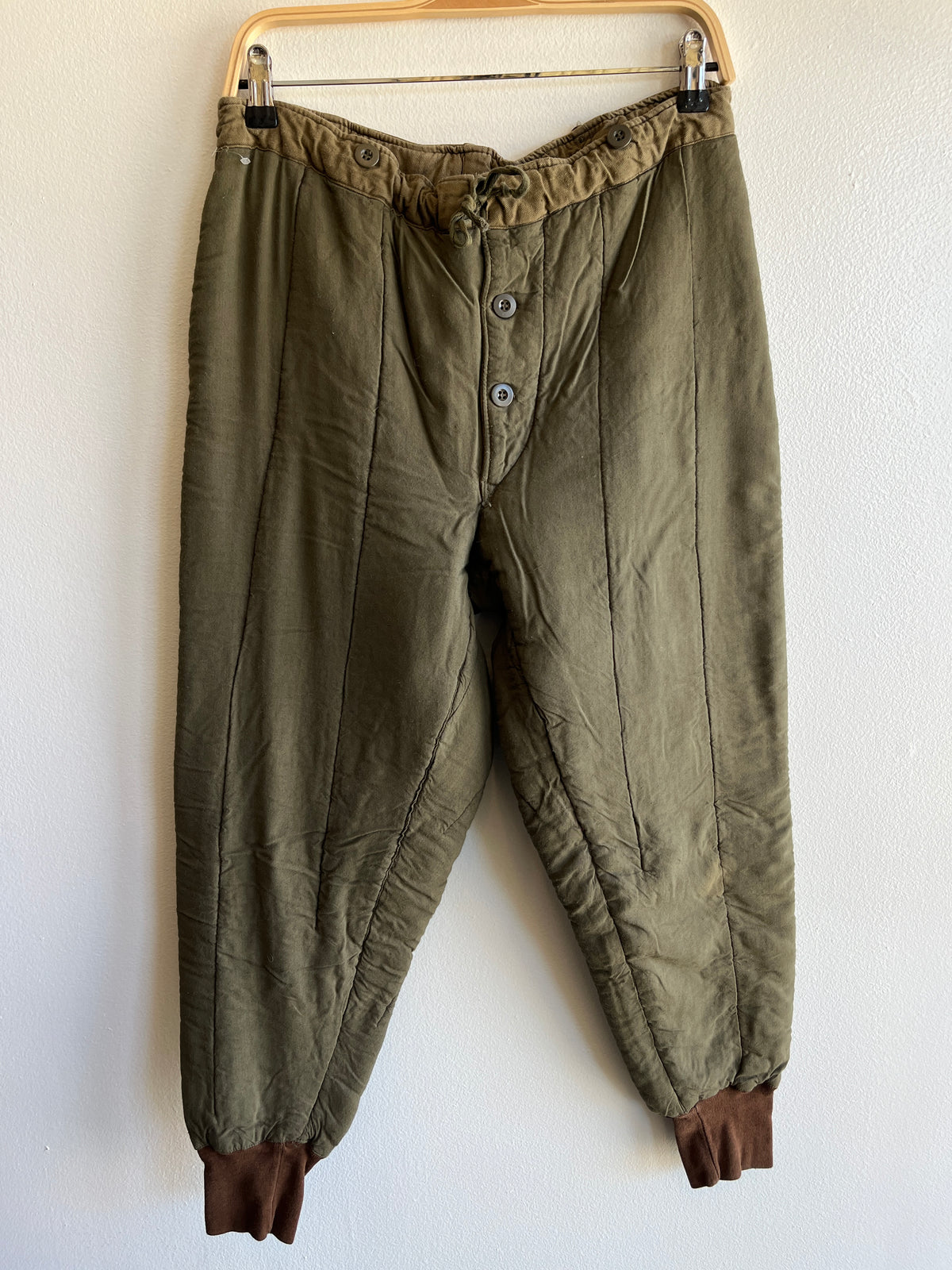 Vintage 1960’s Czech Military Quilted Pants - La Lovely Vintage 