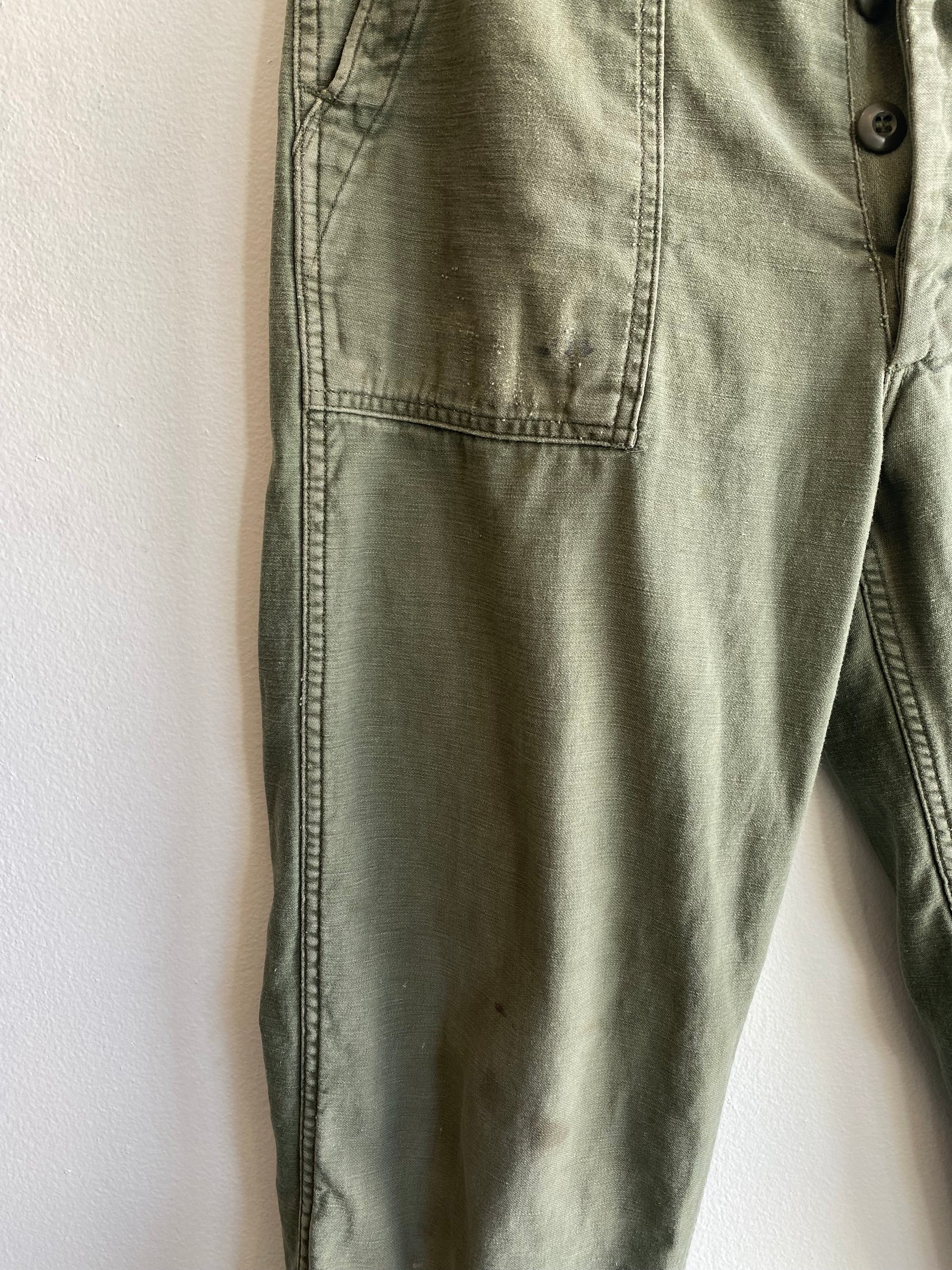 Vintage 1970’s OG-107 Military Fatigue Trousers - La Lovely Vintage 
