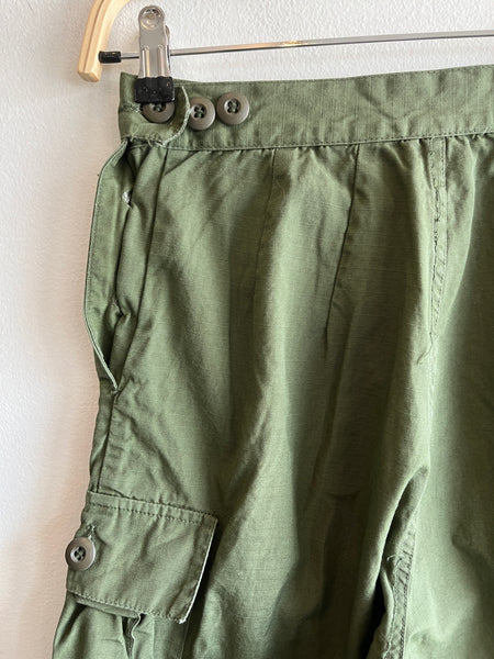 Vintage 1970’s OG 107 Poplin Women’s Side Button Military Fatigues/Trousers