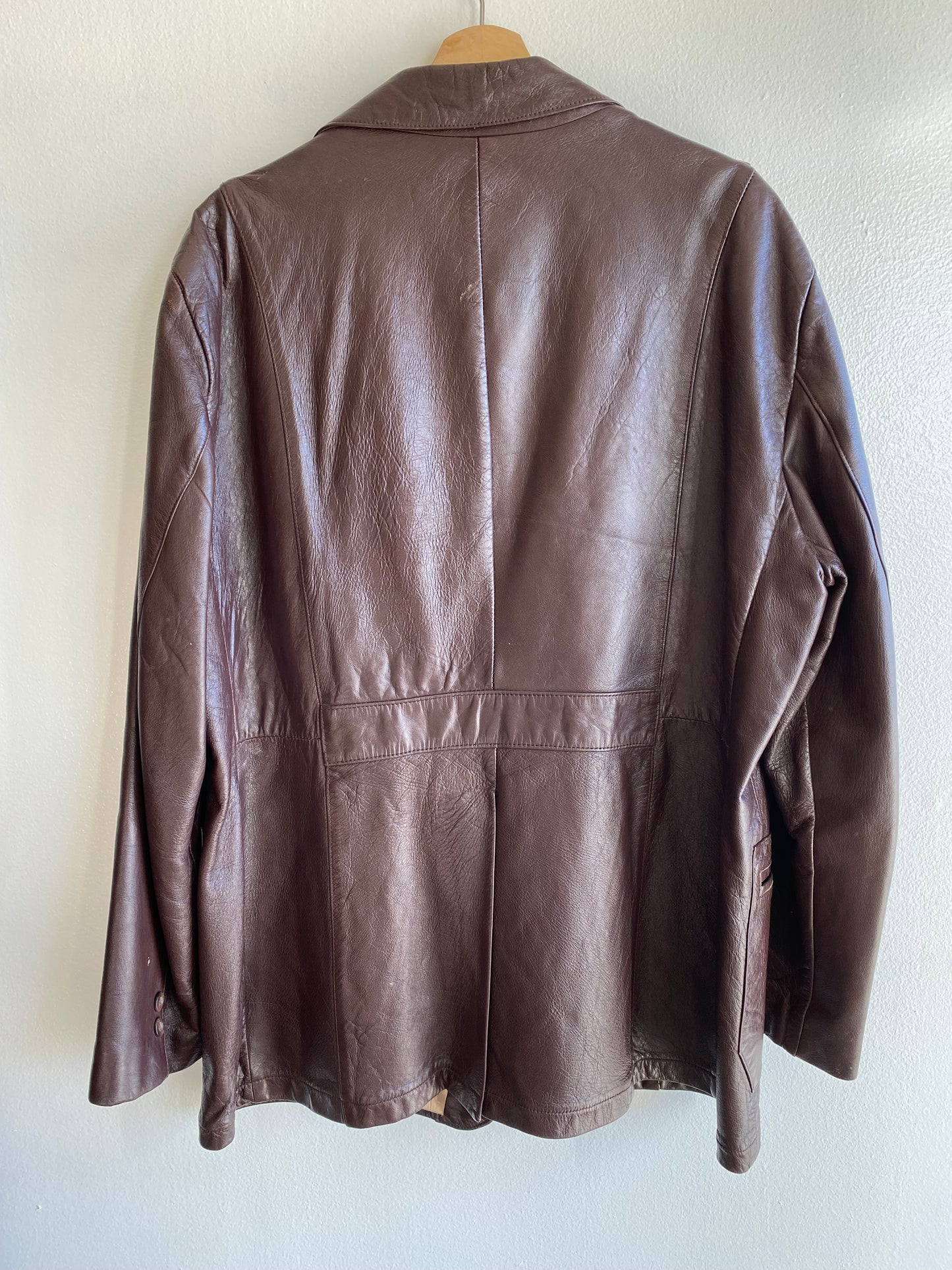 Vintage 1970’s Leather Blazer Coat