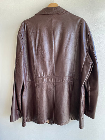 Vintage 1970’s Leather Blazer Coat