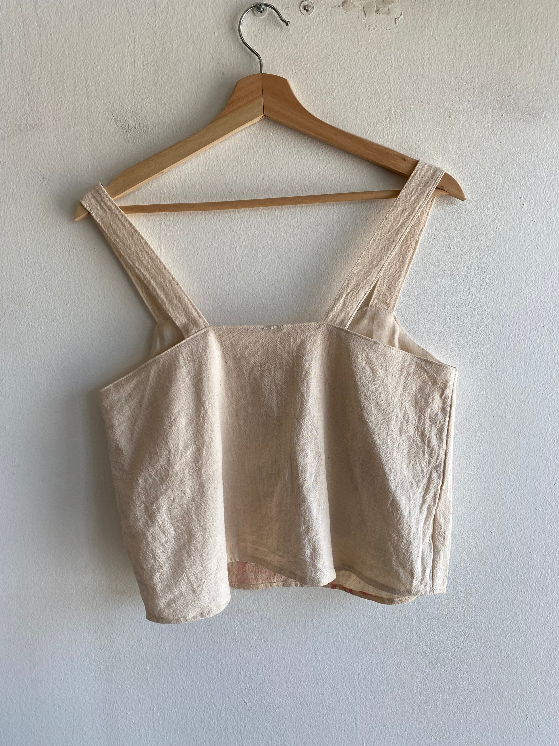 Trash Textiles - Handmade Antique Feedsack Blouse/Shirt - La Lovely Vintage 