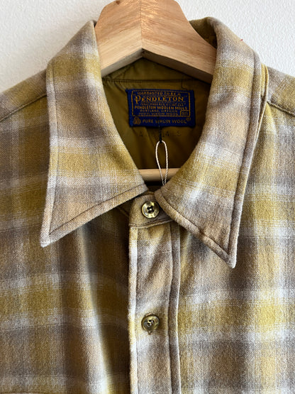 Vintage 1970’s Shadow Plaid Pendleton Flannel Shirt