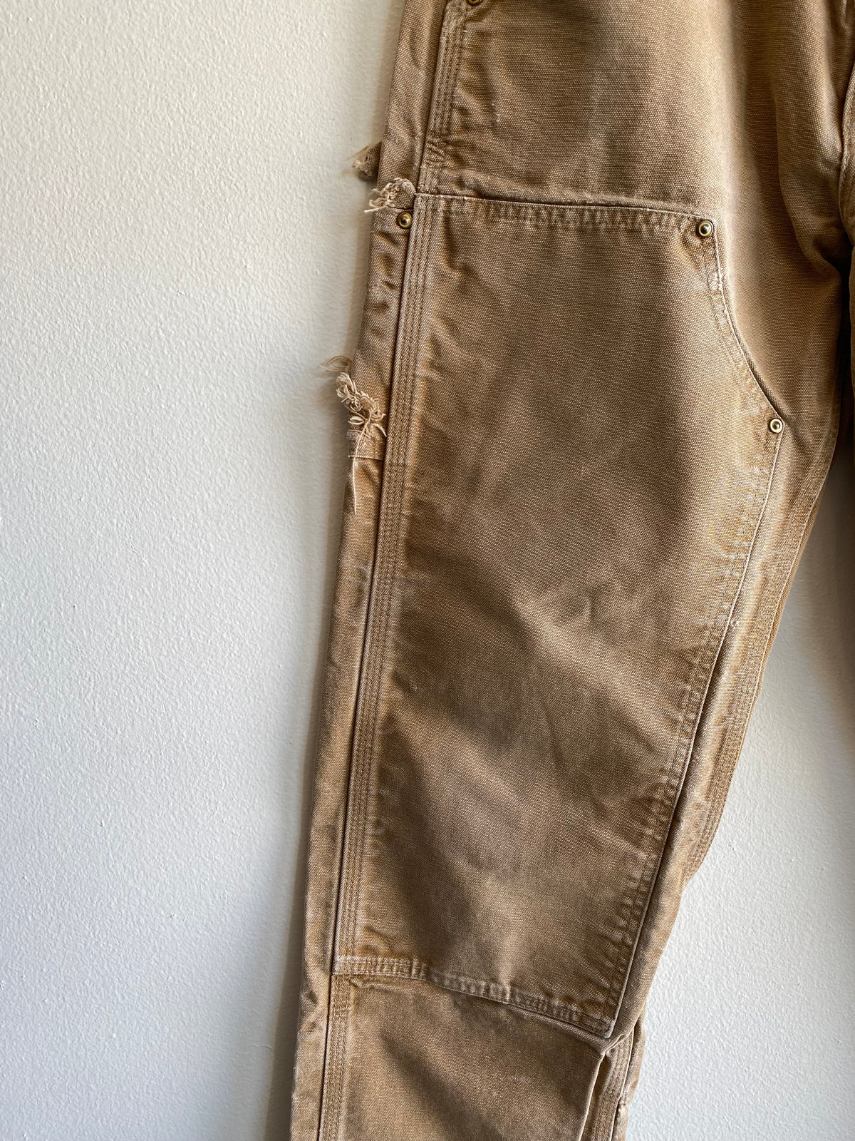 Vintage 2000’s Carhartt Twill Canvas Double Knee Work Pants