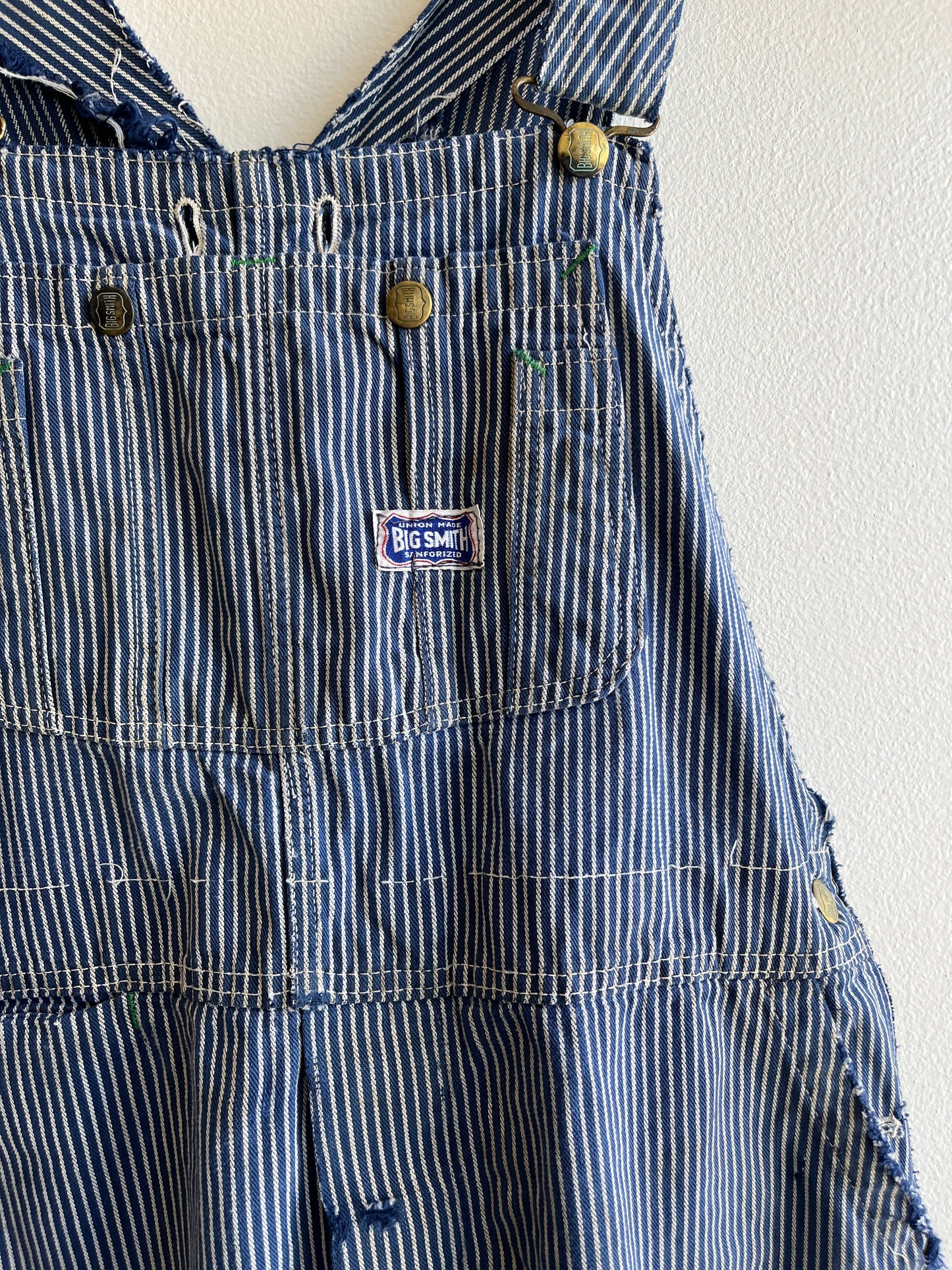 Vintage 1960’s Big Smith Hickory Stripe Denim Overalls