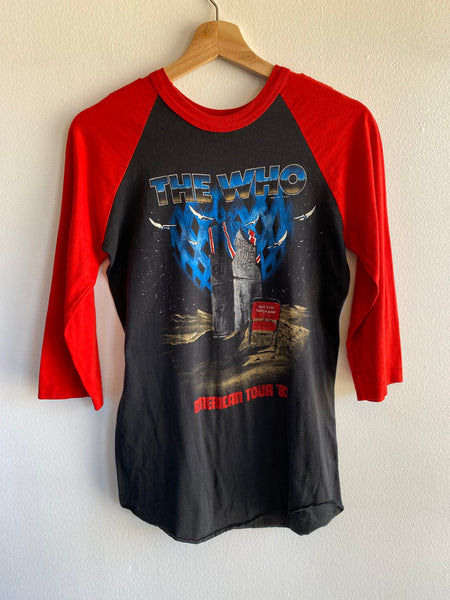 Vintage 1982 The Who 3/4 Sleeve Tour T-Shirt