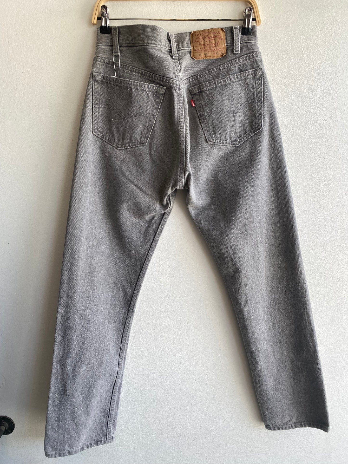Vintage 1980’s Grey Levi’s 501 Denim Jeans