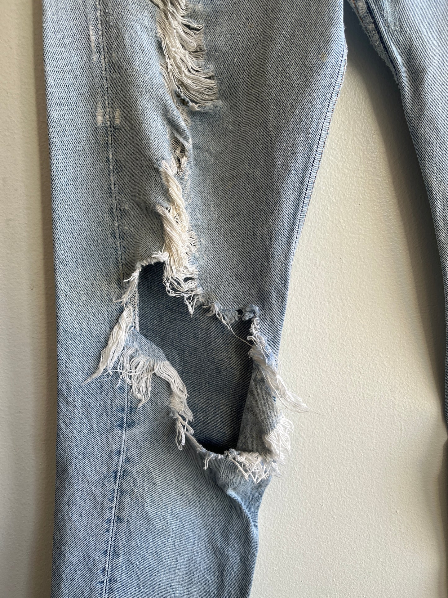 Vintage 1990’s Levis Thrashed 501 Denim Jeans