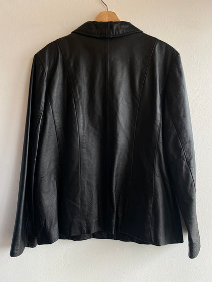 Vintage 1990’s East 5th Black Leather Jacket