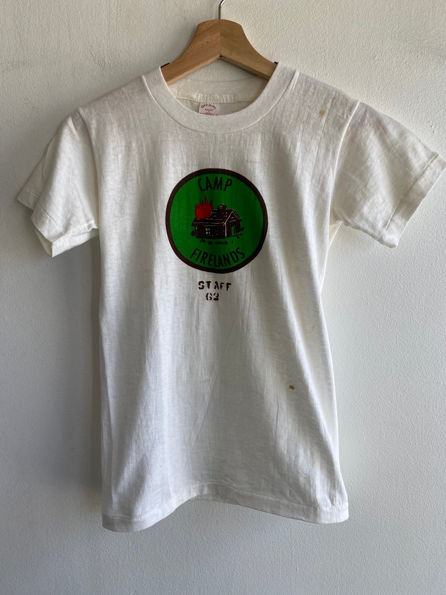 Vintage 1950’s Camp Firelands Boy Scouts T-Shirt