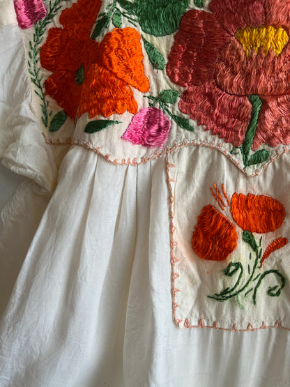 Vintage 1970’s Embroidered Silk Blouse