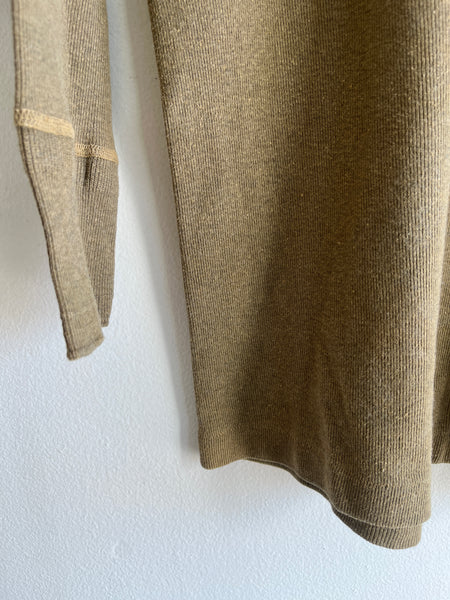 Vintage 1950’s Military Issue Olive Thermal Shirt