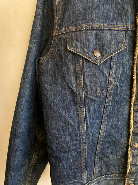 Vintage 1970’s Levi’s Sherpa Lined Denim Trucker Jacket