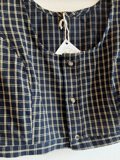 Trash Textiles - Handmade Vintage Tablecloth Blouse - La Lovely Vintage 