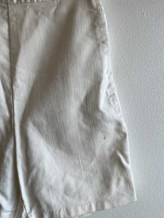 Vintage 1960’s Side-Zip Ecru Shorts - La Lovely Vintage 
