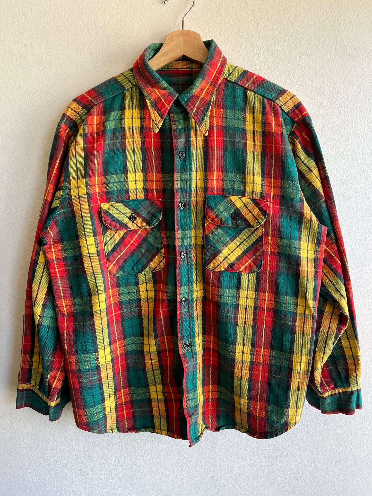 Vintage 1960/70’s Cotton Flannel Button-Up Shirt - La Lovely Vintage 
